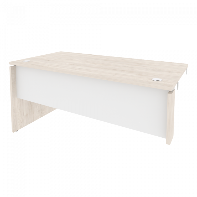 Onix Стол-приставка левый к опорным элементам O.SPR-4.8 (L) Денвер Светлый/Белый Бриллиант 1580*800*