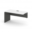 Стайл Проджект Стол-приставка к опор. элем. SN-D.OPRS-013(R) Белый/Антрацит NEW/Черная Заглушка 1380