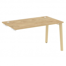 Onix Wood Стол-приставка OW.SPR-3.8 Тиквуд Светлый/Дуб Светлый/Металл Белый 1380*800*750