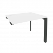Onix Стол-приставка на П-образном м/к к опорным элементам O.MP-SPR-1.8 Белый Бриллиант/Металл Антрац
