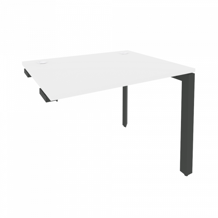 Onix Стол-приставка на П-образном м/к к опорным элементам O.MP-SPR-1.8 Белый Бриллиант/Металл Антрац