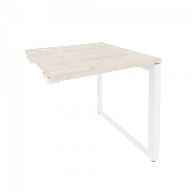 Onix Стол-приставка на О-образном м/к к опорным элементам O.MO-SPR-0.8 Денвер Светлый/Металл Белый 7