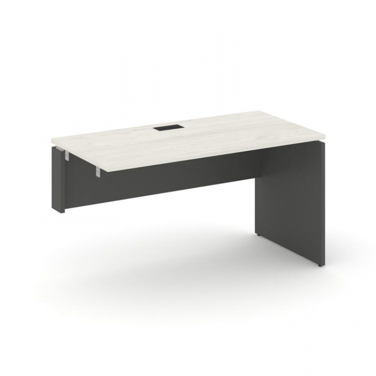 Style Project Стол-приставка к опор. элем. SN-D.OPRS-014(L) Дуб Наварра/Антрацит/Черная Заглушка 158