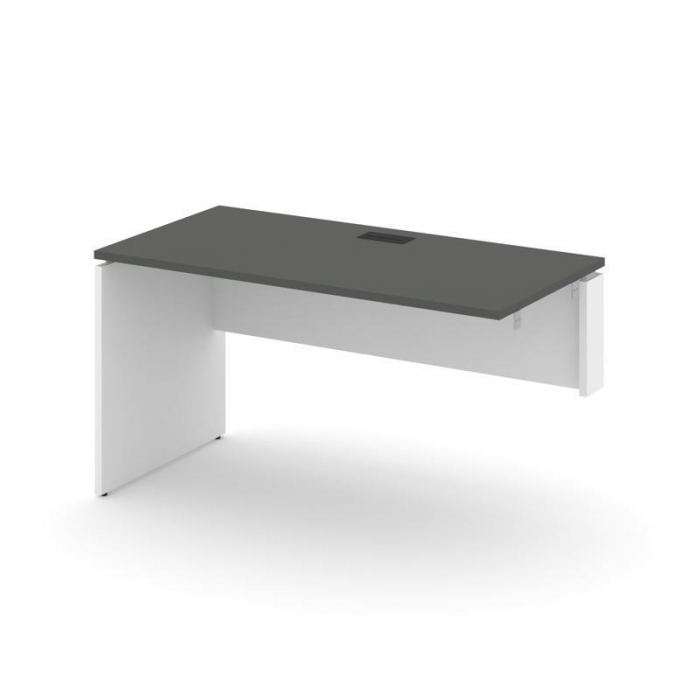 Style Project Стол-приставка к опор. элем. SN-D.OPRS-003(R) Антрацит/Белый/Черная Заглушка 1380*600*