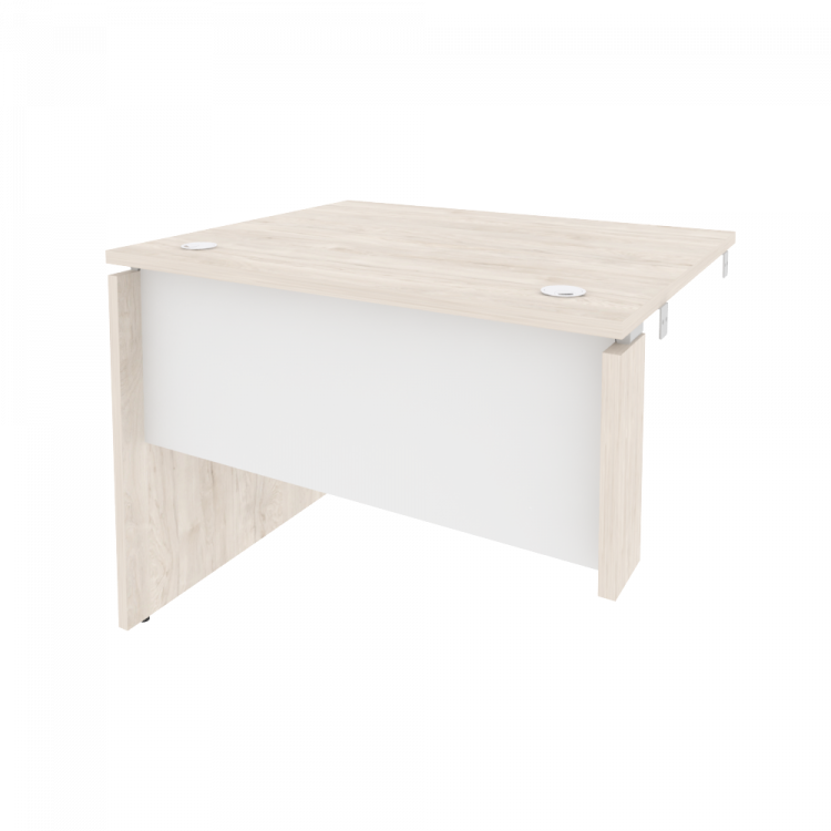 Onix Стол-приставка левый к опорным элементам O.SPR-1.8 (L) Денвер Светлый/Белый Бриллиант 980*800*7