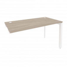 Onix Стол-приставка на П-образном м/к к опорным элементам O.MP-SPR-3.7 Дуб Аттик/Металл Белый 1380*7
