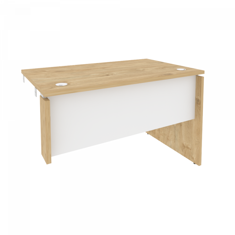 Onix Стол-приставка правый к опорным элементам O.SPR-2.7 (R) Тиквуд Светлый/Белый Бриллиант 1180*720