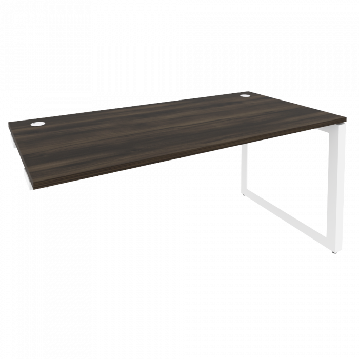 Оникс Стол-приставка на О-образном м/к к опорным элементам O.MO-SPR-4.8 Дуб Мали/Металл Белый 1580*8