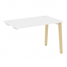 Onix Wood Стол-приставка OW.SPR-2.7 Белый Бриллиант/Дуб Светлый/Металл Белый 1180*720*750
