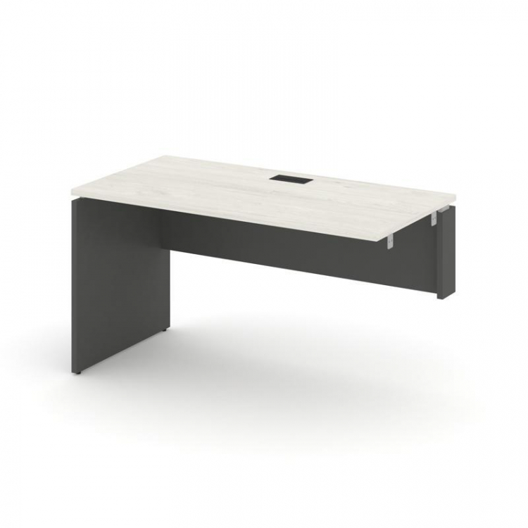 Style Project Стол-приставка к опор. элем. SN-D.OPRS-022(R) Дуб Наварра/Антрацит/Черная Заглушка 118