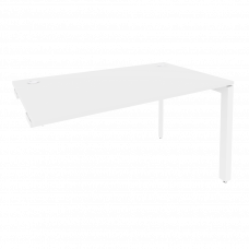 Onix Стол-приставка на П-образном м/к к опорным элементам O.MP-SPR-3.8 Белый Бриллиант/Металл Белый