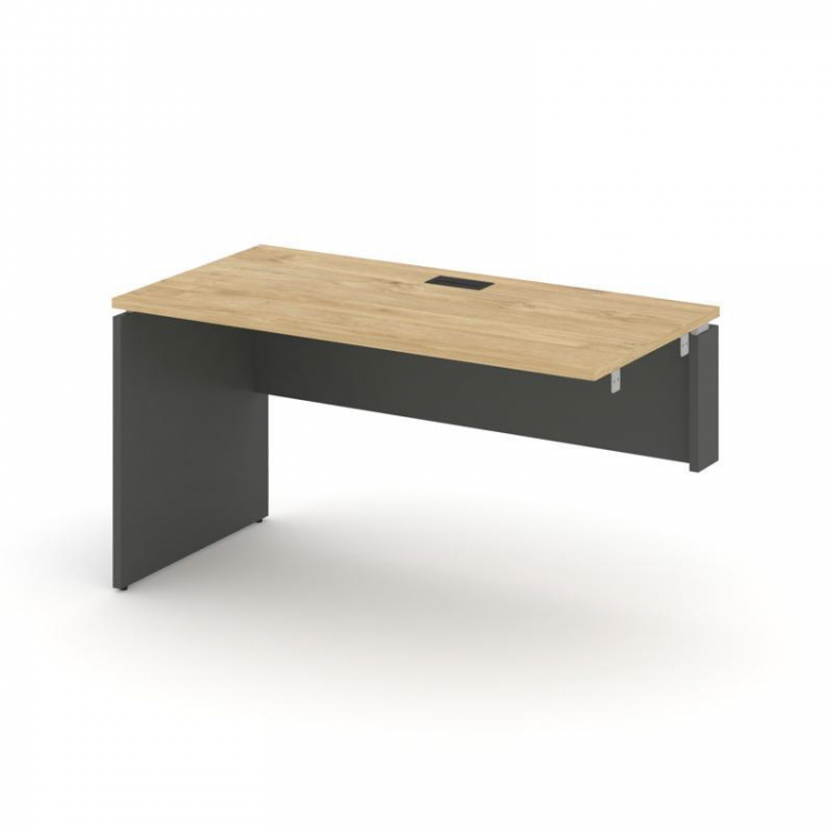 Style Project Стол-приставка к опор. элем. SN-D.OPRS-023(R) Тиквуд Светлый/Антрацит/Черная Заглушка