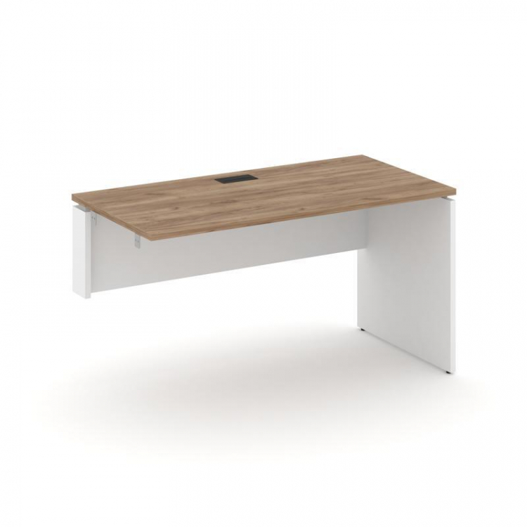 Style Project Стол-приставка к опор. элем. SN-D.OPRS-022(L) Дуб Табак/Белый/Черная Заглушка 1180*800