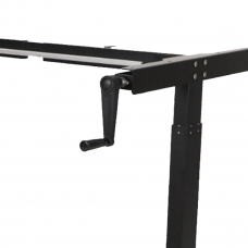 Стол с регулировкой высоты механический LuxAlto LA-T33-M1 черный/дуб бежево-серый ЛДСП 160*70*2.5