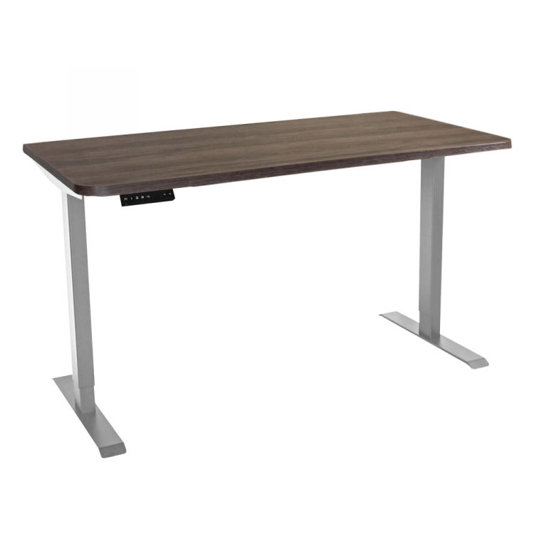 Стол с регулировкой высоты электрический LuxAlto LA-T33-2AR2 серый/дуб коричневый ЛДСП 140*60*2.5