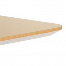 Стол с регулировкой высоты электрический LuxAlto LA-T33-E6 белый/с угловым скосом ЛДСП 120*60*2.5