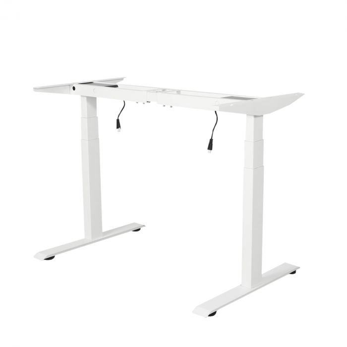 Стол с регулировкой высоты электрический LuxAlto LA-T33-2A3 белый/дуб бежево-серый ЛДСП 140*60*2.5