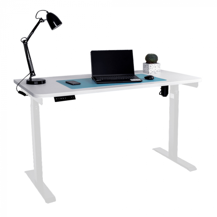 Стол с регулировкой высоты электрический LuxAlto LA-T33-E6 белый/белый ЛДСП 140*70*2.5