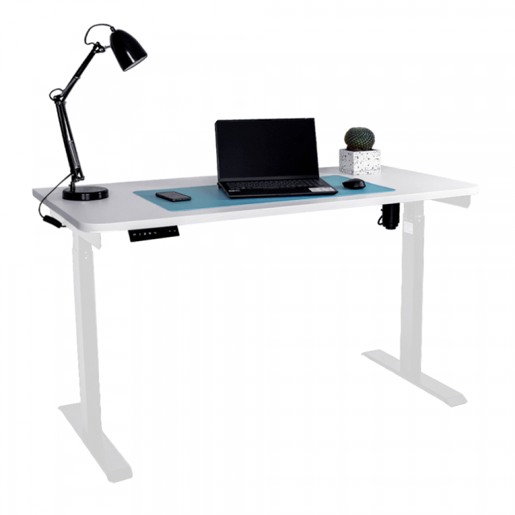 Стол с регулировкой высоты электрический LuxAlto LA-T33-E6 белый/белый ЛДСП 140*70*2.5