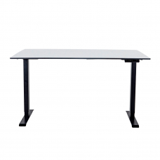 Стол регулируемый электрический LuxAlto LA-H33-2AR2 черный/белый HPL 180*90*1,2