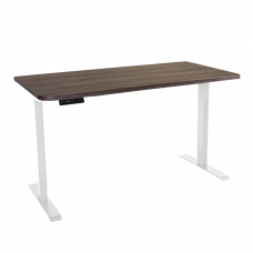Стол с регулировкой высоты электрический LuxAlto LA-T33-SR2 белый/дуб коричневый ЛДСП 140*70*2.5