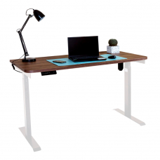 Стол с регулировкой высоты электрический LuxAlto LA-T33-E6 белый/дуб коричневый ЛДСП 140*70*2.5
