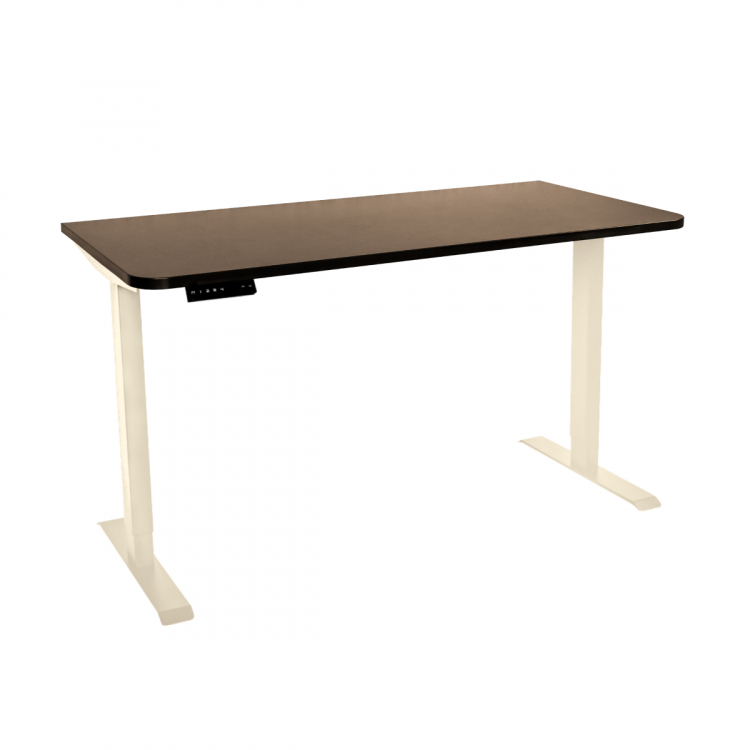 Стол с регулировкой высоты электрический LuxAlto LA-T33-2AR2 слоновая кость/трюфель ЛДСП 140*65*2.5