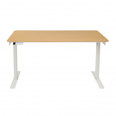 Стол с регулировкой высоты электрический LuxAlto LA-T33-2AR2 белый/бук акулий нос 120*70*2.5
