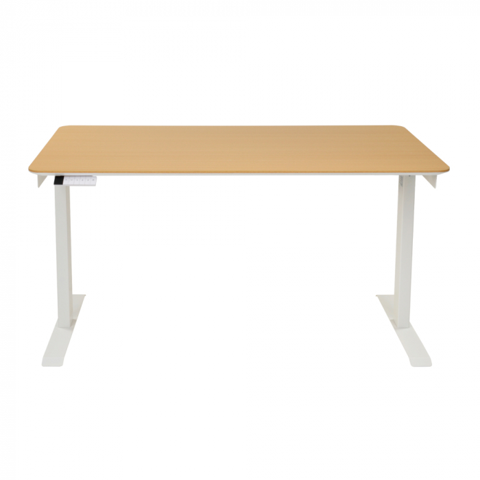 Стол с регулировкой высоты электрический LuxAlto LA-T33-2AR2 белый/с угловым скосом ЛДСП 120*60*2.5