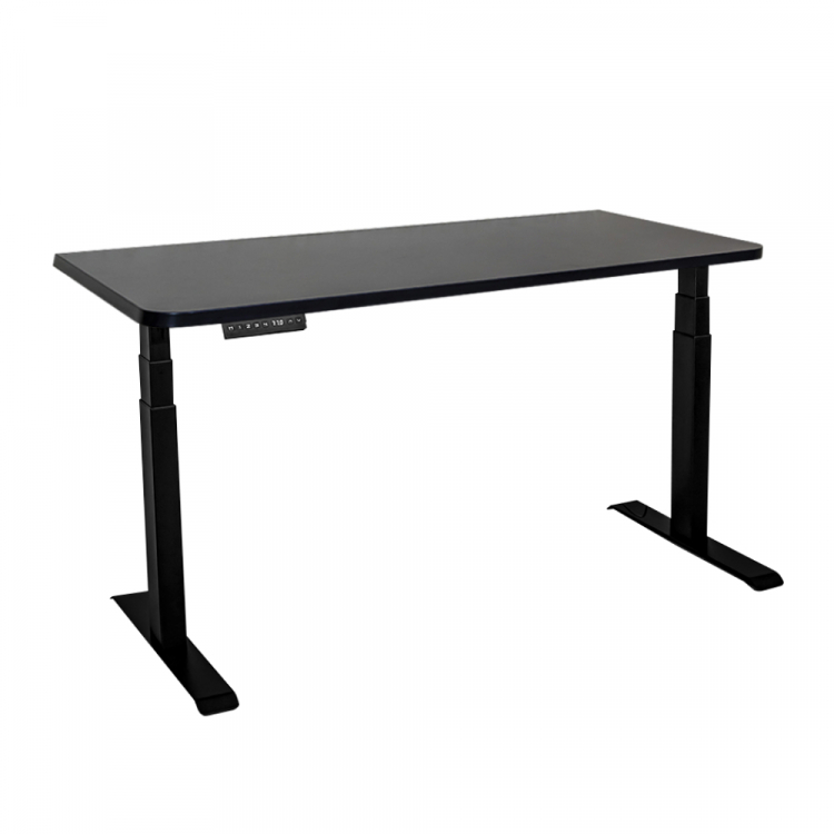 Стол с регулировкой высоты электрический LuxAlto LA-T33-2A3 черный/черный ЛДСП 140*70*2.5