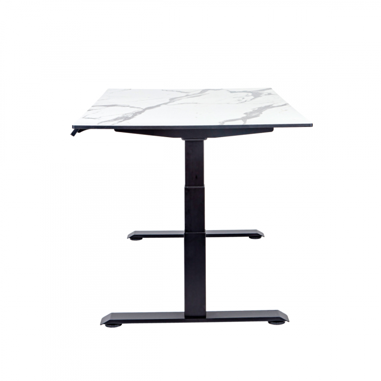 Стол-трансформер регулируемый электрический LuxAlto LA-H33-2A3L LOW черный/мрамор HPL 120*80*1,2