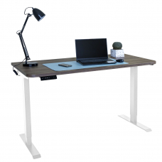 Стол с регулировкой высоты электрический LuxAlto LA-T33-2AR2 белый/дуб коричневый ЛДСП 135*70*2.5