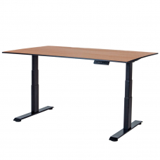 Стол-трансформер регулируемый электрический LuxAlto LA-H33-2A3L LOW черный/дуб HPL 120*80*1,2