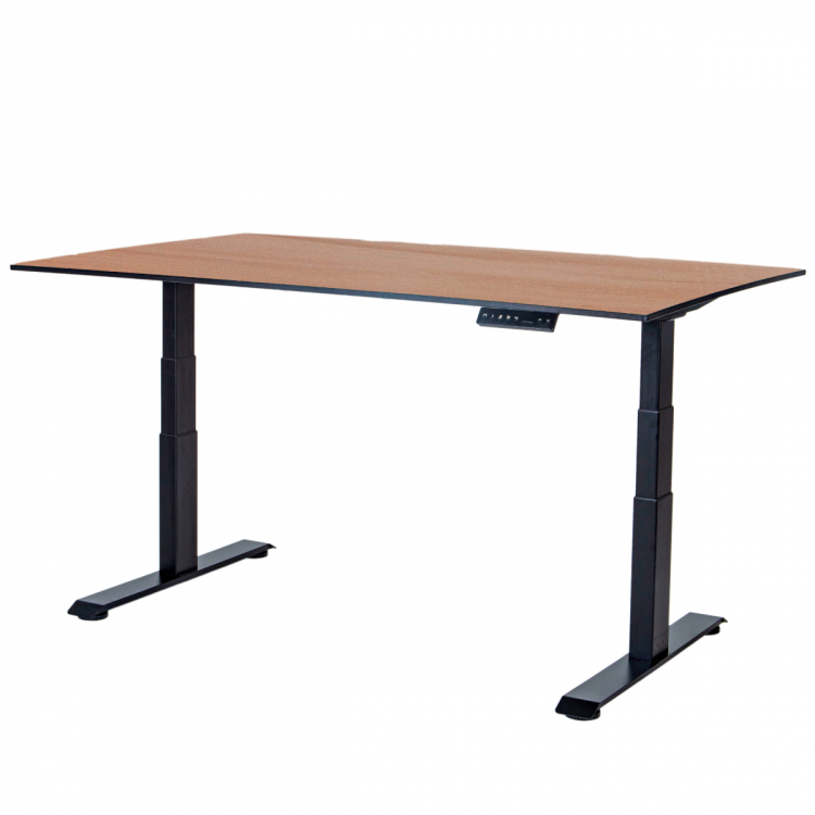 Стол-трансформер регулируемый электрический LuxAlto LA-H33-2A3L LOW черный/дуб HPL 120*80*1,2