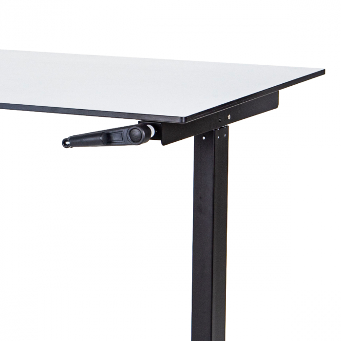 Стол регулируемый механический LuxAlto LA-H33-M1 черный/белый HPL 120*80*1,2