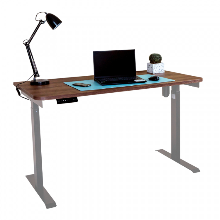 Стол с регулировкой высоты электрический LuxAlto LA-T33-E6 серый/дуб коричневый ЛДСП 120*70*2.5