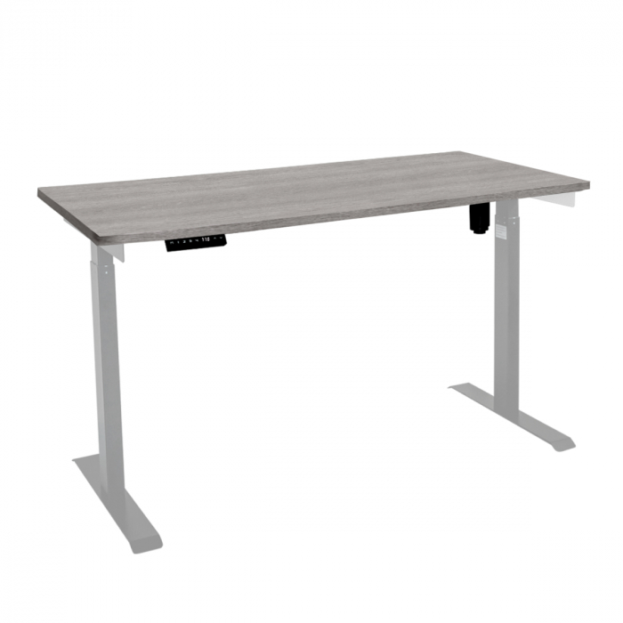 Стол с регулировкой высоты электрический LuxAlto LA-T33-E6 серый/дуб бежево-серый ЛДСП 140*70*2.5