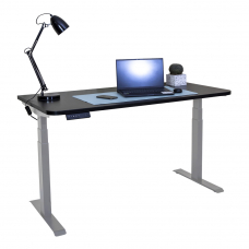 Стол с регулировкой высоты электрический LuxAlto LA-T33-2A3 серый/черный ЛДСП 160*70*2.5