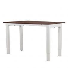 Стол с регулировкой высоты электрический LuxAlto LA-T33-4S2 белый/коричневый ЛДСП 160*70*2.5