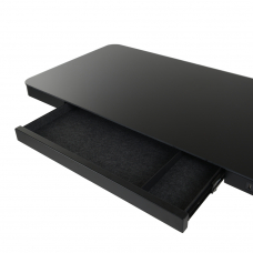 Стеклянный стол с электроприводом LA-T33-E4A (черный),высота 70-120 см, размер столешницы 120*60 см