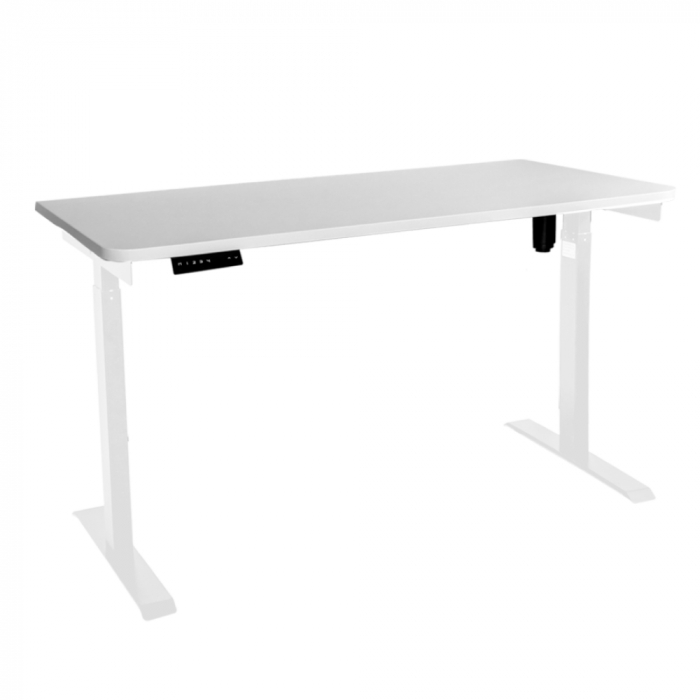 Стол с регулировкой высоты электрический LuxAlto LA-T33-E6 белый/белый ЛДСП 140*70*2.5