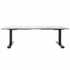 Стол-трансформер регулируемый электрический LuxAlto LA-H33-2A3L LOW черный/мрамор HPL 140*85*1,2
