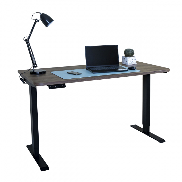 Стол с регулировкой высоты электрический LuxAlto LA-T33-SR2 черный/дуб коричневый ЛДСП 120*70*2.5