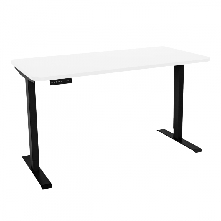 Стол с регулировкой высоты электрический LuxAlto LA-T33-2AR2 черный/белый ЛДСП 140*80*2.5