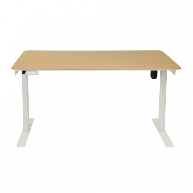 Стол с регулировкой высоты электрический LuxAlto LA-T33-E6 белый/с угловым скосом ЛДСП 120*60*2.5