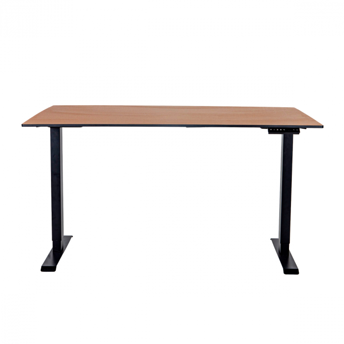 Стол регулируемый электрический LuxAlto LA-H33-2AR2 черный/дуб HPL 120*80*1,2