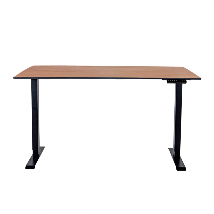 Стол регулируемый электрический LuxAlto LA-H33-2AR2 черный/дуб HPL 120*80*1,2