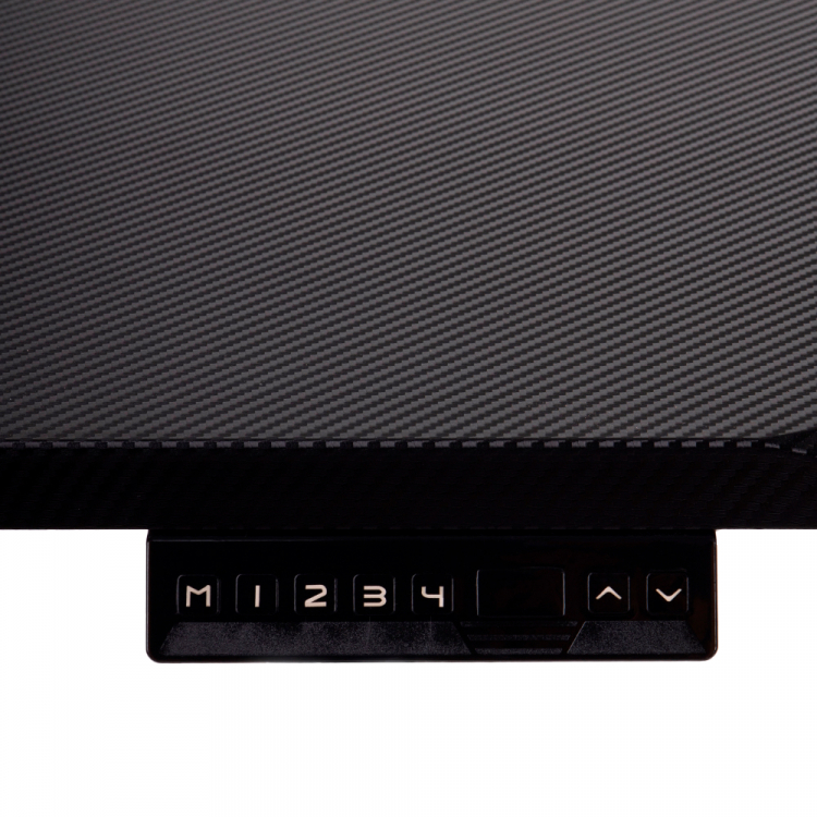 Стол игровой с электроприводом LA-T33- E5A(МДФ карбон, черное),высота 70-120 см,столешница 160*70 см