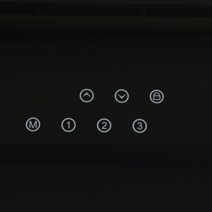 Стеклянный стол с электроприводом LA-T33-E4A (черный),высота 70-120 см, размер столешницы 120*60 см