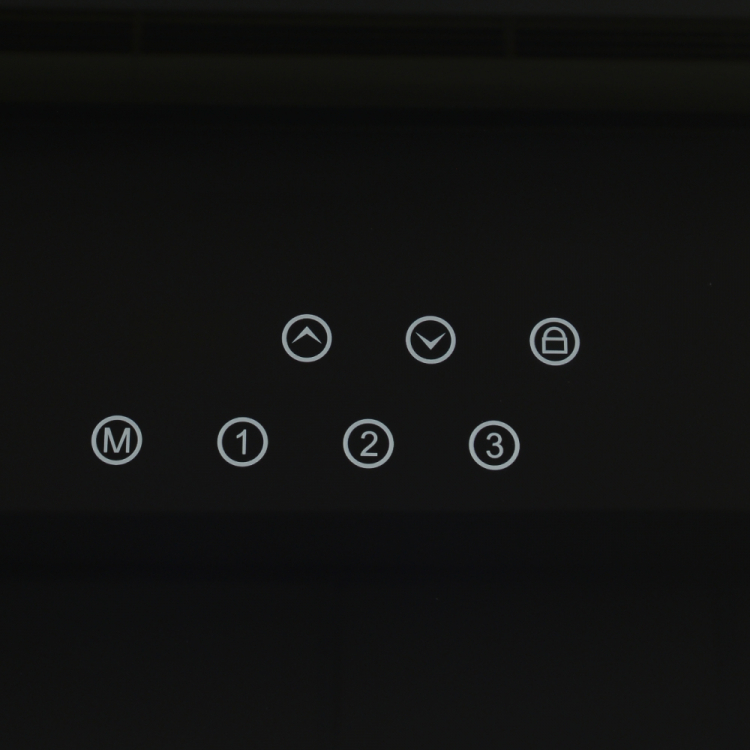 Стеклянный стол с электроприводом LA-T33-E4A (черный),высота 70-120 см, размер столешницы 120*60 см